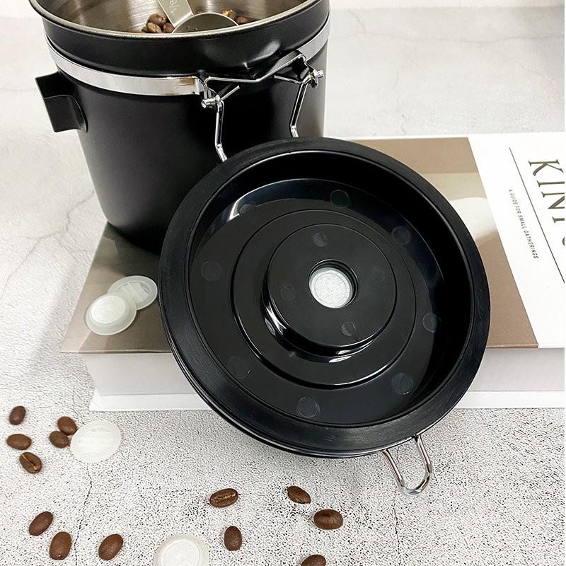 Cafe Romeo ground coffee bean storage container stainless steel coffee