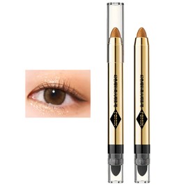 Gevlonecirly Eyeshadow Pencil, Glitter Eyeshadow Stick, Crayon, Shadow, Light Eyeshadow, Teardrop Bag, Eyeshadow Pen, Waterproof, Highlight, Shine, Moisturizing Eyes, Multicolor, Ends 2 Grams (x1) (04