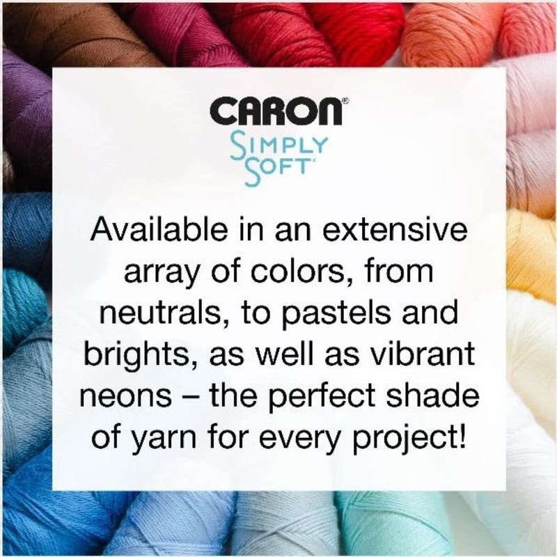 Caron Simply Soft Party Snow Sparkle Yarn - 3 Pack