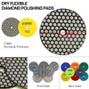 DT-DIATOOL Dry Diamond Sanding Pad 100 mm 8 Pieces Mixed