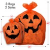 Skeleteen Pumpkin Leaf Bags Decorations - Jack O Lantern Outdoor