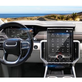 Coleya 2024 2025 2026 Acadia Screen Protector for GMC Acadia (15Inch Navi+11Inch Dash) (for Trims Elevation/AT4/Denali), 9H Tempered Glass 2026 2025 Acadia Accessories HD Transparent 15"&11"