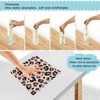 Paños de cocina con estampado de leopardo rosa y negro,