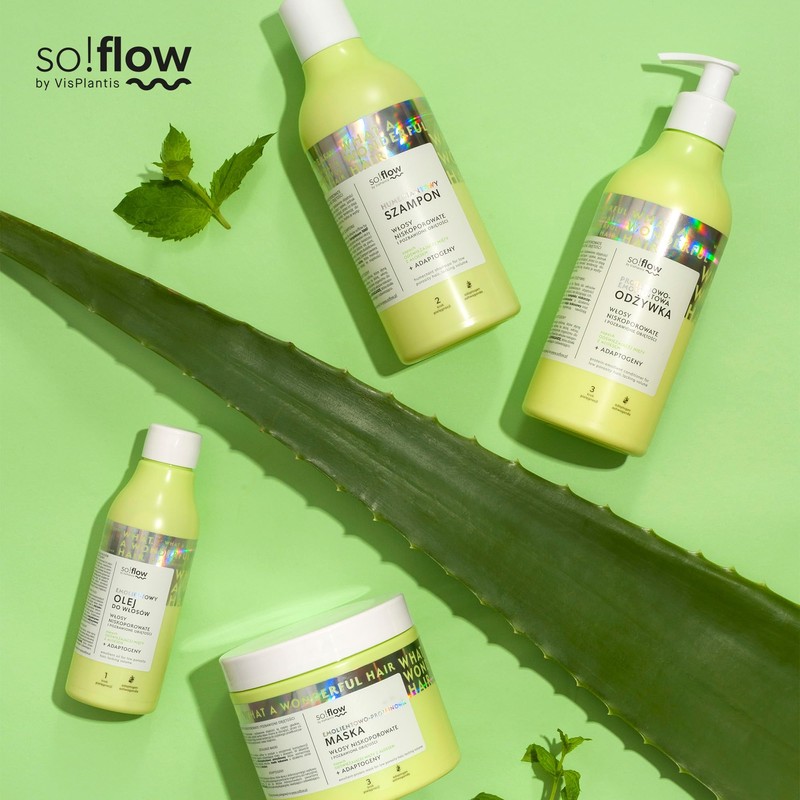 So!Flow Intensive Moisturising Shampoo with Moisturising Glycerine and Protective Panthenol