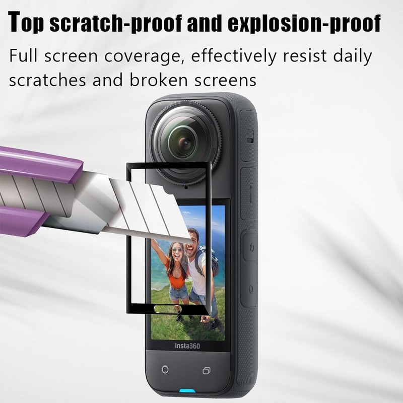 KUSINHOKA [3 Pack] Screen Protector for Insta360 X5/Insta360 X4，Anti Scratch,Anti