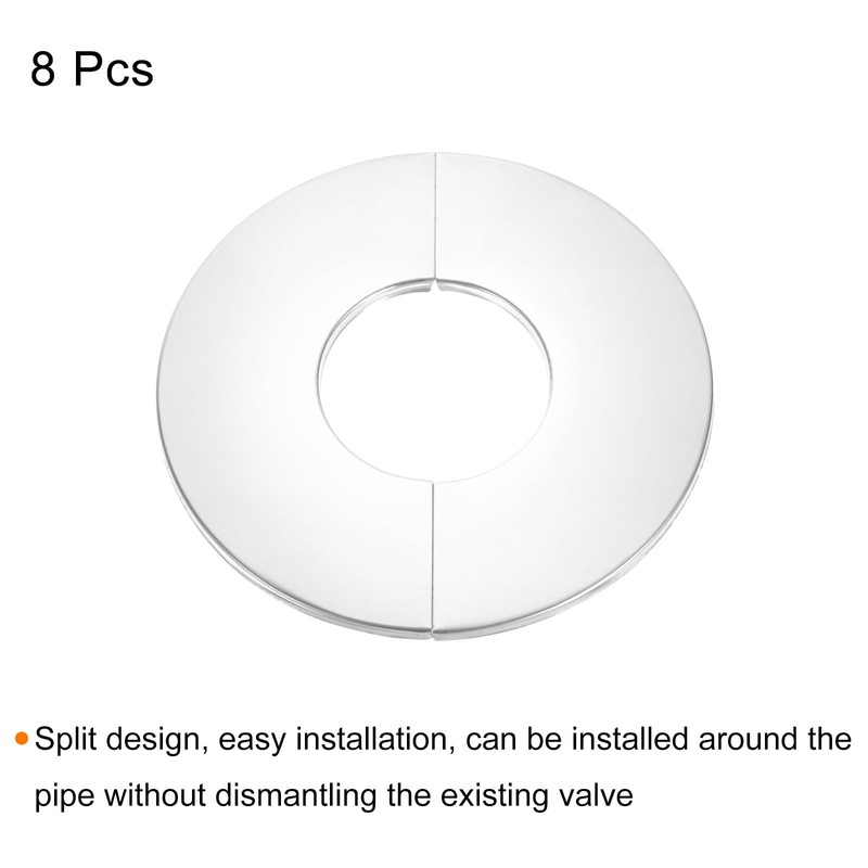 sourcing map 2 Piece Rod Split Flange 304 Stainless Steel