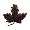 ID 7156 Dark Maple Tree Leaf Fall Autumn Embroidered Iron