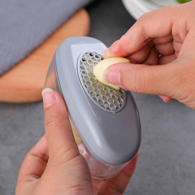 Garlic Grinder，Garlic Grater，Garlic Chopper，Garlic Press - Efficient Garlic Crusher Press