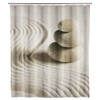 Wenko 20968100 Shower curtain Sand and Stone highquality textile fabric,