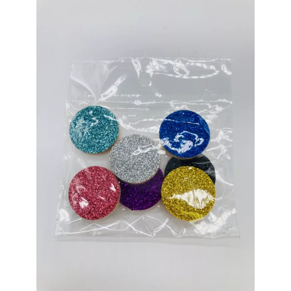 Unbranded Set of 7 Glitter Felt Pad Aromatherapy Inserts for