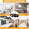 LEIFIDE 15 Pack Door Knobs for Interior, Matte Black Door
