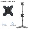 VIVO Dual Monitor Desk Stand Free-Standing LCD Mount, Holds in