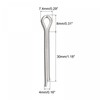 sourcing map Split Cotter Pin, 4mm x 30mm 316 Stainless