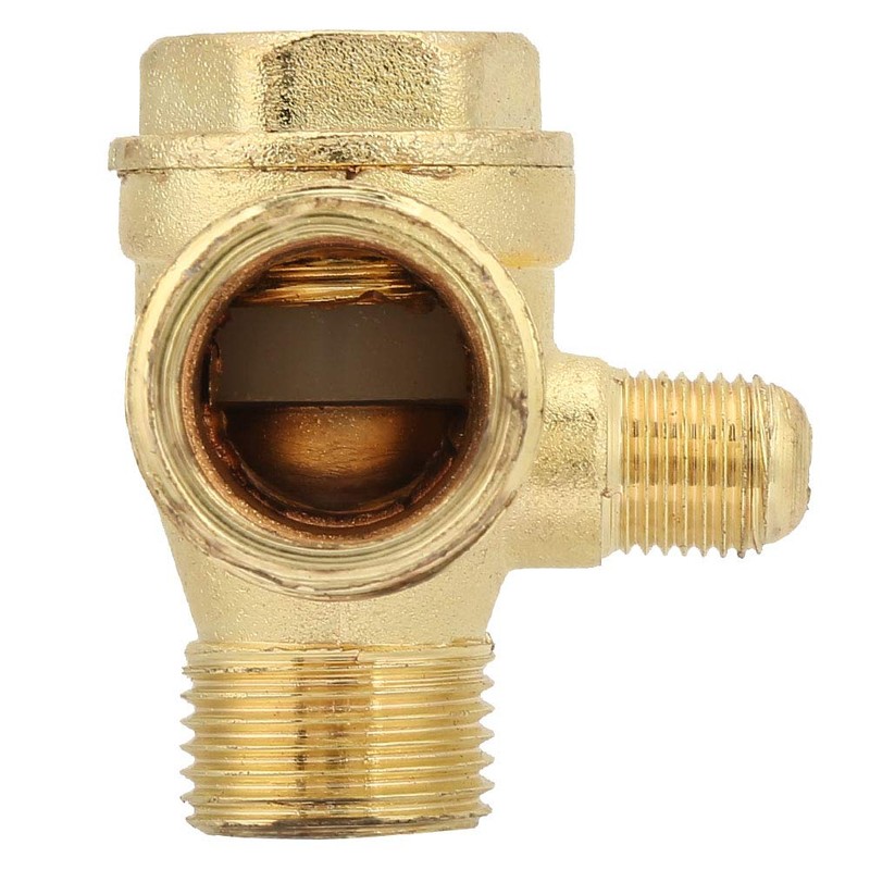 Brass Check Valve 1/2 3/8 Inch Air Compressor Three Way