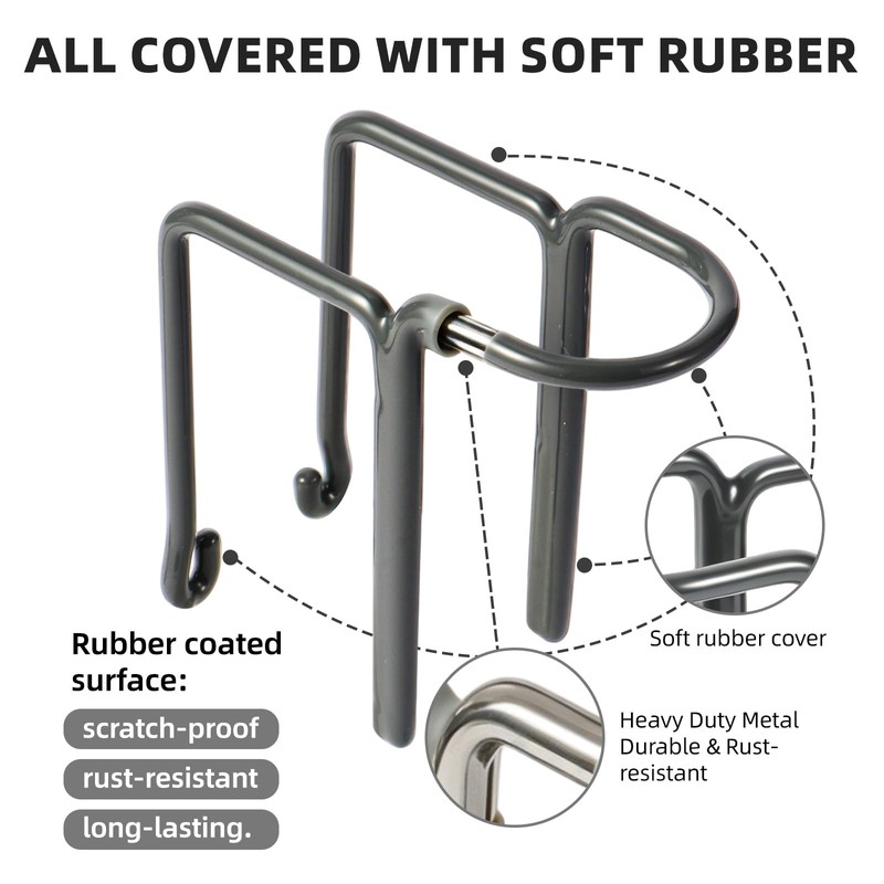 2 Packs Kitchen Sink Brush Holder, Rustproof Waterproof Dish Wand