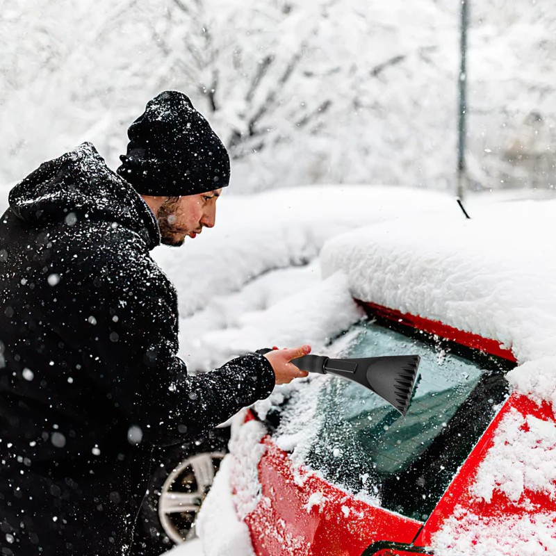 XIABYAYU Car Ice Scraper, Ice Scraper with Non-Slip Handle, Car