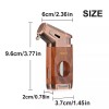 Torch Cigar Lighter Built-in V Cigar Cutter Refillable Butane Torch