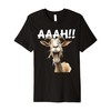 funny screaming Goat Premium T-Shirt
