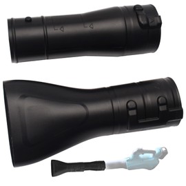 191B21-6 191L13-5 Adapter Pipe & 197889-6 Flat end Nozzle, Compatible with Makita Blower, for Makita X2 36V Hand Held Blower XBU02Z - XBU03 18V Brushless Cordless Blower
