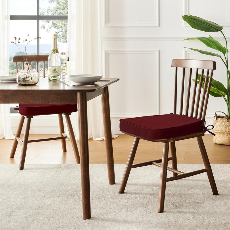 downluxe Chair Cushions for Dining Chairs, Waterproof Kitchen Chair Pads,