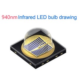 WAYLLSHINE 940nm IR Flashlight Infrared Illuminator Flashlight, 940nm IR Illuminator Flashlight Night Vision Flashlight, 940nm Infrared Flashlight for Hunting, Night Vision Camera