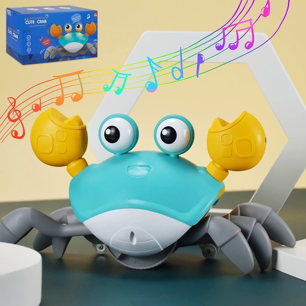 ONG NAMO Baby Crab Toys 0-12 Months Crawling Crab Toys for Babies 0-6 Months Crawling Toys Infant Toys Baby Gifts