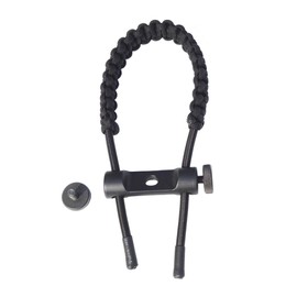 AMEYXGS Archery Archery Bow Sling Compound Bow Wrist Sling Bow Sling Braided Cord Rope Adjustable Strap Shooting Target Outdoor Hunting Accessories (Black)