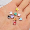 GraceAngie 200 Pieces Mix Colors Love Heart Charms Mini Metal