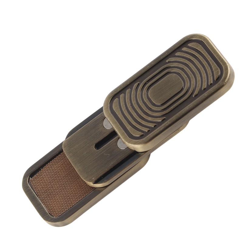 Magnetic Metal Slider ADHD Adults Fidget Decompression Toy Haptic Coin