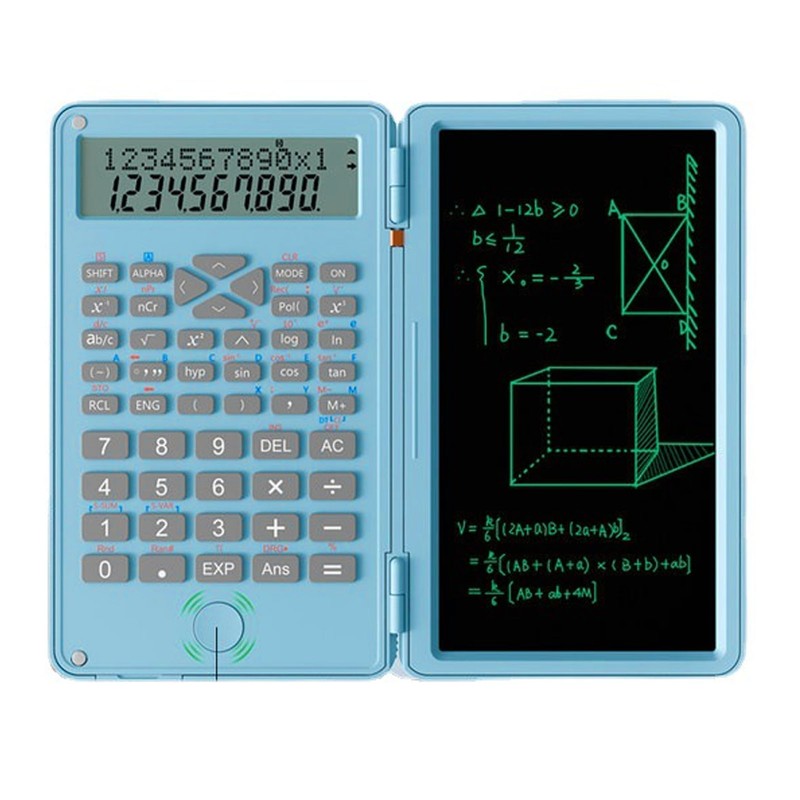 Scientific Calculator Multifunctional Function Calculator with Erasable Writing Board for