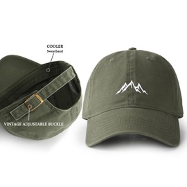 FURTALK Mountain Dad Hat Unstructured Soft Vintage Washed Cotton Outdoor Baseball Cap Green