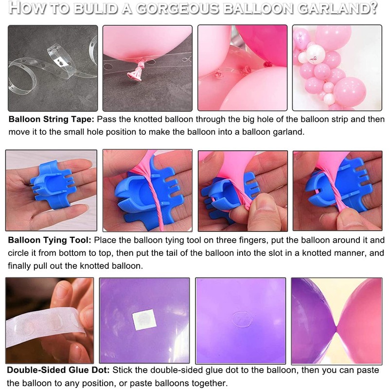 OuMuaMua パーティー飾り 風船セット 151個 バルーン風船 ローズゴールド ピンク ホワイト 紙吹雪バルーン 結婚式