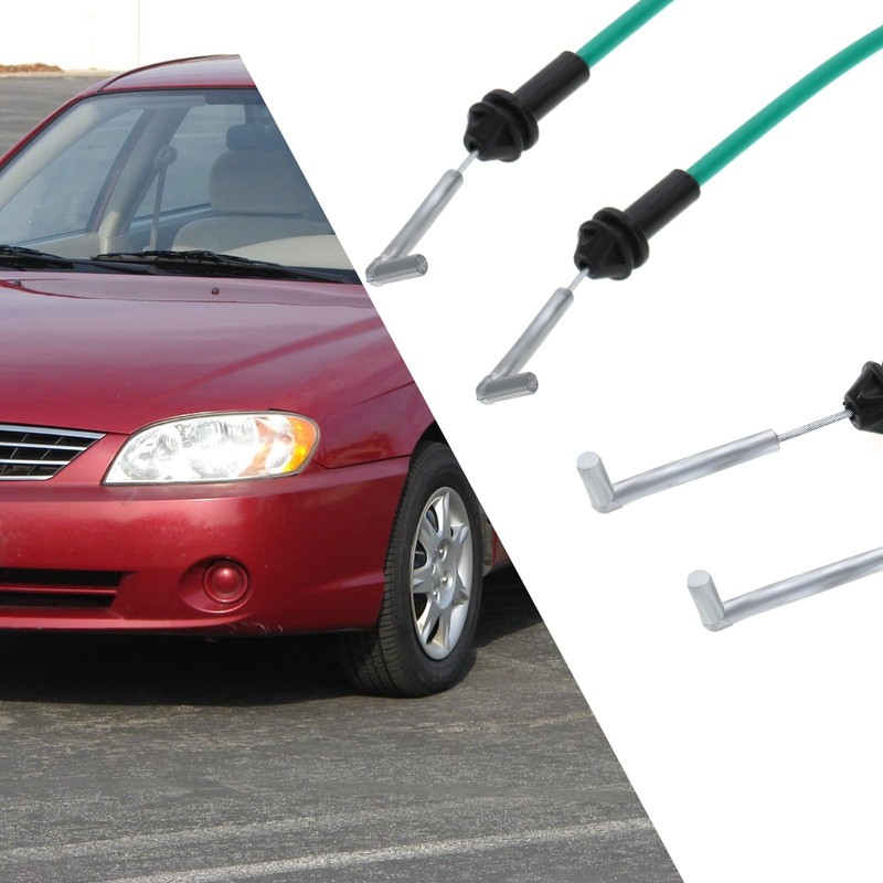 eMagTech 2pcs Door Handle Cable Inside Front Left Driver Side