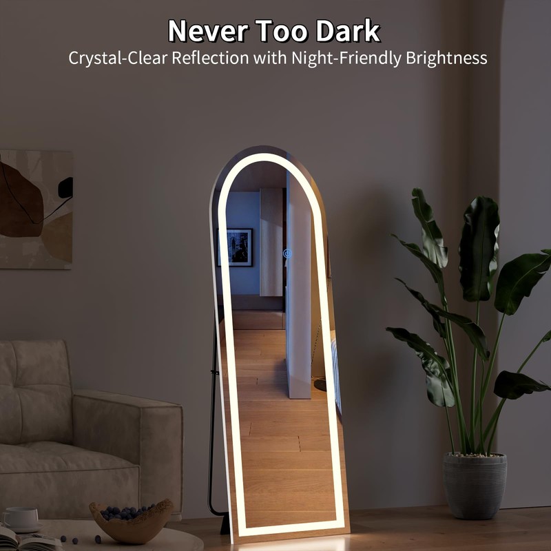 Koonmi Full Length Mirror with LED Lights 56"x20"