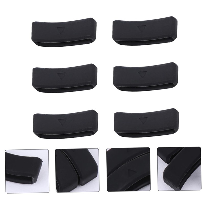 Mikinona 6pcs Strap Loop Rings Keeper Retainer for Skid Watch