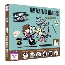 New 2025 Advent/Countdown Calendar Amazing Magic. 24 Easy to Learn Magic Tricks. Comes with a Step-by-Step Picture Guide + Video Guide. for Kids Aged 8+. The Perfect Magician Starter kit