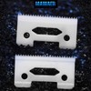 MAWAER Upgraded Universally Ceramic Stagger Tooth Blade for WAHL Hair