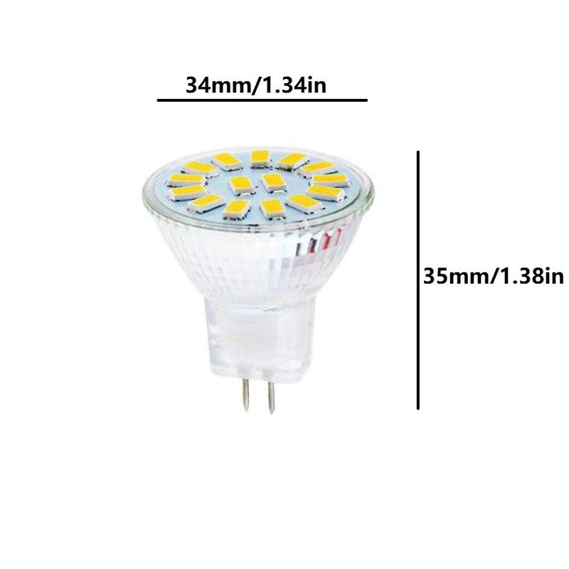 Lxcom Lighting LED MR11 Light Bulb 6 Pack 5W LED