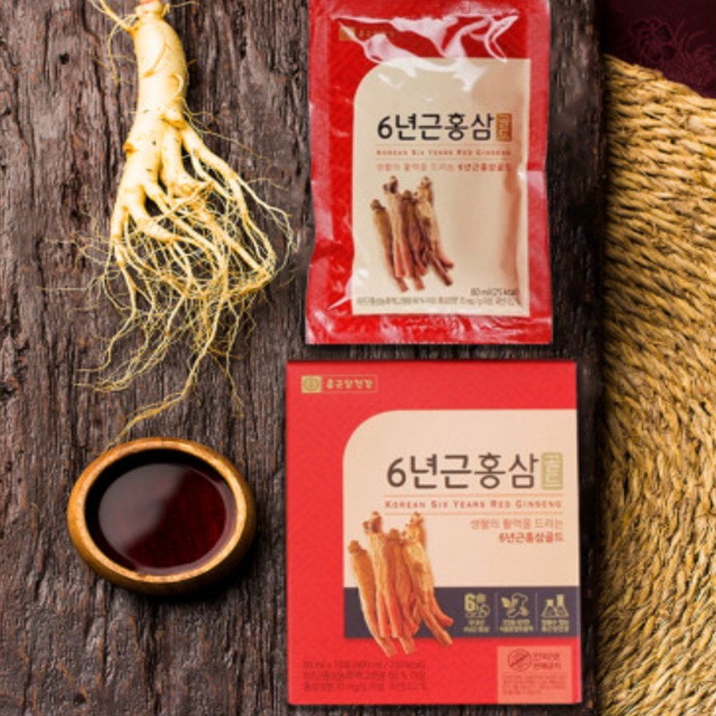 Chong Kun Dang Health 6-year-old red ginseng gold 120 packets,