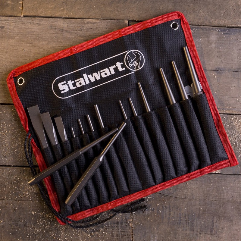 Punch And Chisel Set, 16 Pieces- Includes Taper Punches, Cold