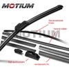 MOTIUM OEM QUALITY Premium All-Season Windshield Wiper Blades (22"+22" pair for front windshield)