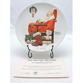 Norman Rockwell The Day After Christmas Lmited Edition Bas Relief Plate 1979 8.5"