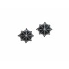 TH Set of 2 Tiny. Mini Black Spider Web Spiderweb