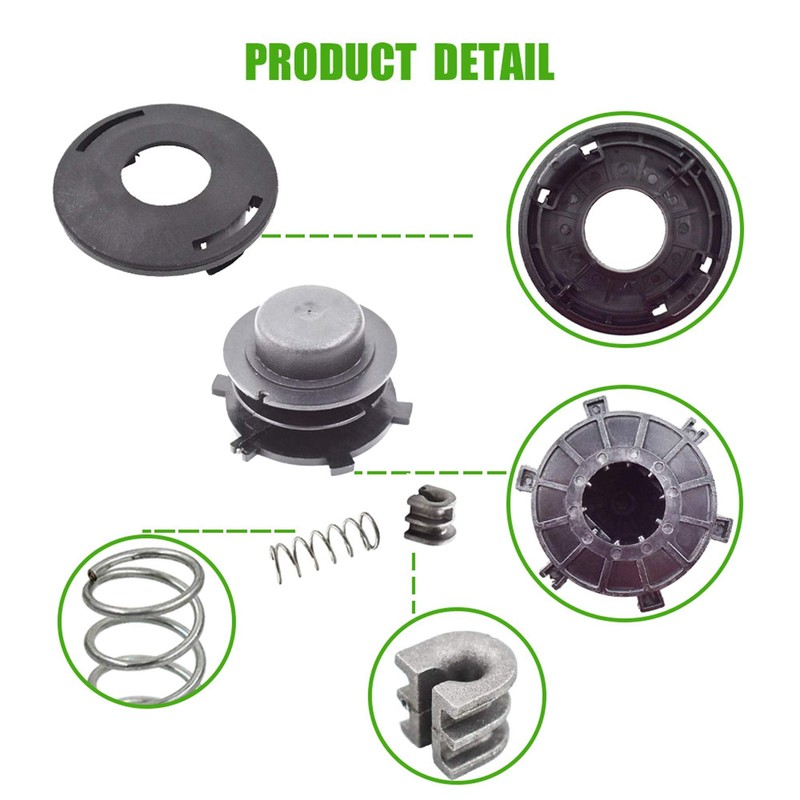 ALL-CARB 2 Pack Trimmer Head Spool Cover Cap Kit Replacement