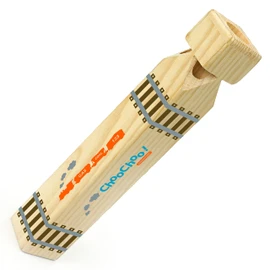 Orbrium Large Wooden 4-Tone Realistic Sounding Steam Engine Train Whistle Wooden Train Toy