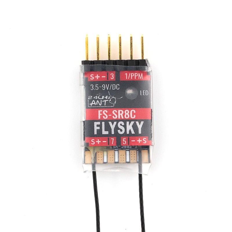 FLYSKY FS-SR8C Receiver 8 Channels 2.4G Receiver with Dual Antenna