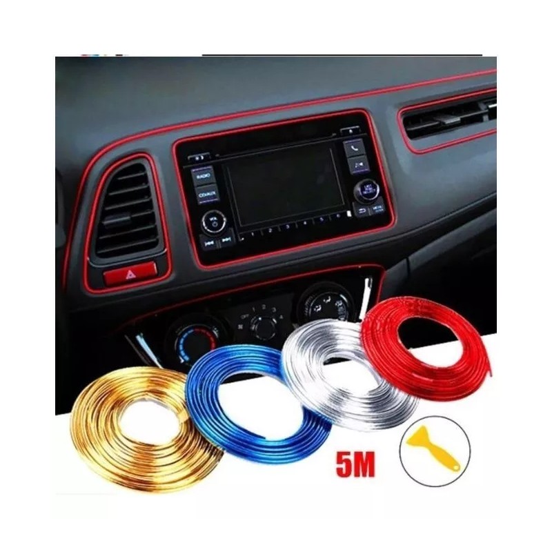 Compraymas Moldura Interior Decorativa Vista Automotriz Tablero Auto 5m