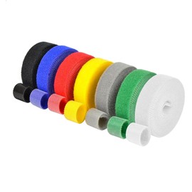 IFNOW Hook-and-Loop Cable Ties Reusable Fastening Tape Double-Sided Cable Management Tape Strength and Durability 0.4''/Width (Total 57.4FT, Width 0.4in)