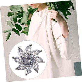 Operitacx 4 Stück Schneeflocke-Zirkon-Knöpfe Weihnachtsdekoration Stiftknöpfe Kristalldekor Strass-Schuh Nähknopf DIY-Knöpfe Kostümknopf Shirt Kunsthandwerk Korsage schmücken Zubehör Zirkon