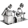 BRUBAKER Screw Man Tattoo Artist - Handcrafted Iron Figure Metal